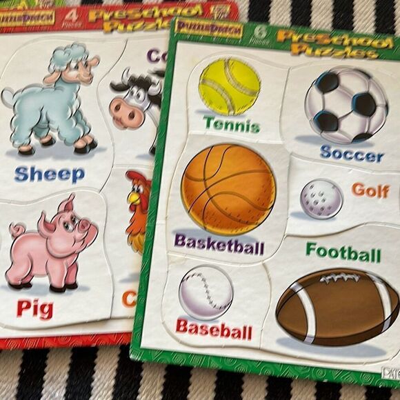 Puzzle patch preschool ages 1 1/2 and up puzzles - Picture 3 of 4